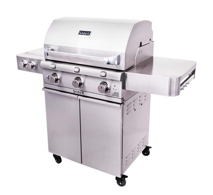 Stainless Steel 3-Burner Grill