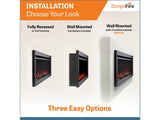 Allusion Slim Electric Fireplace