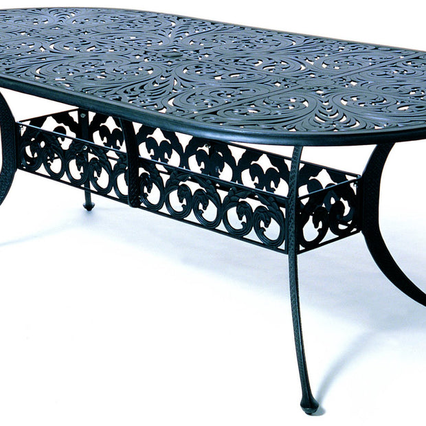 Chateau Oval cast aluminum 84" Dining Table