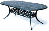 Chateau Oval cast aluminum 84" Dining Table