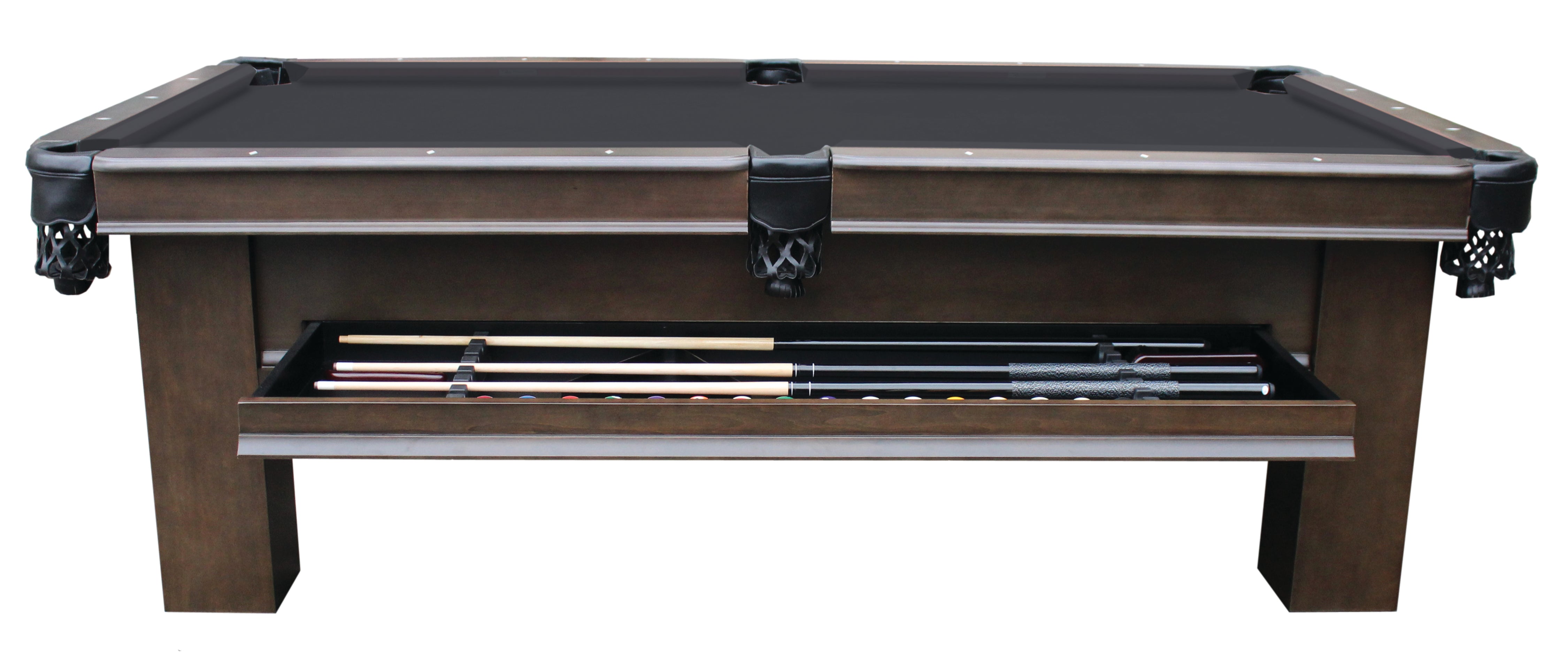 8' Elias Pool Table with Storage Drawer – Macksoods