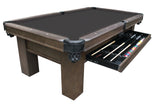 8' Elias Pool Table with Storage Drawer