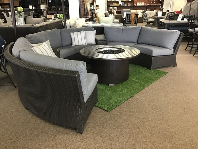 Cabo Curved Wicker Sectional