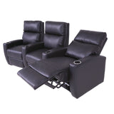 Milan 3 Seat Home Theater Group
