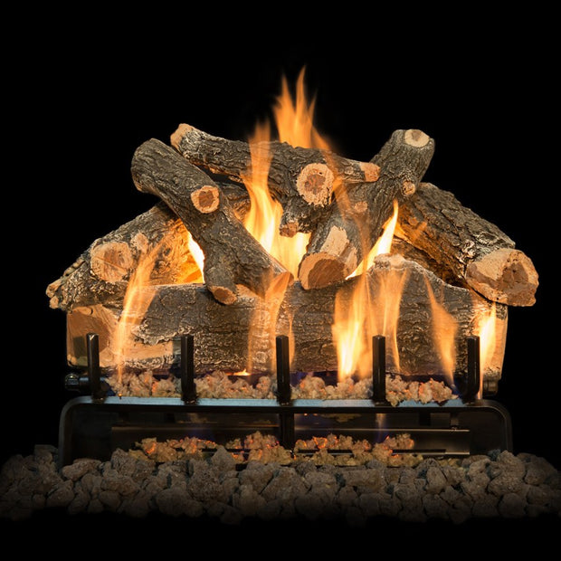 Weathered Oak Vented Gas Log