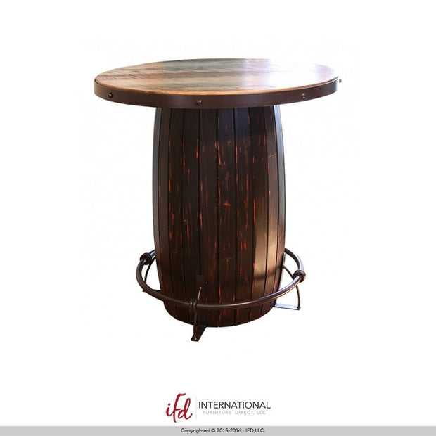 Antique Multicolor Bistro Table