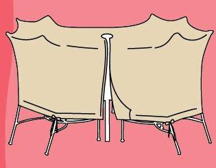 Round Table & Chair Cover for Medium Sets CP572