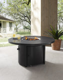 48" Round Fire Pit - Even Slat Top