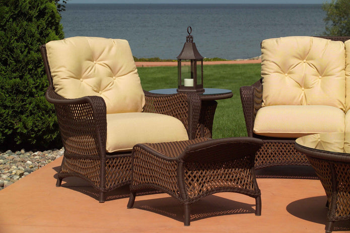 outdoor furniture, patio furniture, outdoor tables, patio sets, wicker patio furniture, wicker ottoman