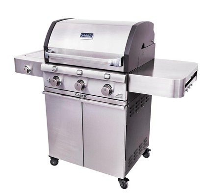 Cast Stainless 3-Burner Grill